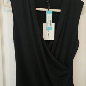 41 Hawthorn Elegant Black Sleeveless Top